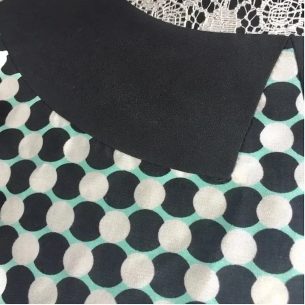 Kate Spade Kassia Silk blend Geometric shift dress with Peter Pan collar design​ - Picture 4 of 10